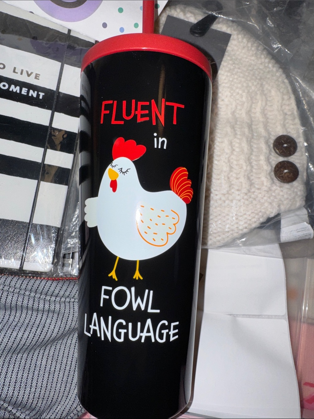 Fluent in Fowl language tumbler - Picture 1 of 1